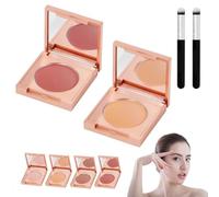 Colored Clay CC Undereye Corrector with Brush, 2025 New Magic Under Eye Corrector, Eye Concealer Undereye Color Corrector for Dark Circles (2PCS-02+04)