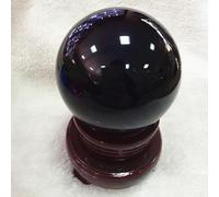 Colored Crystal Balls Home Crystal Ornaments Glass Balls Creative Crystal Crafts,Black,80mm