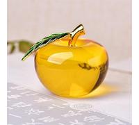Colored Enamel Crystal Ornaments Home Decoration Quartz Valentine's Day DIY Gift (Color : Yellow)