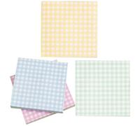 Colored Gingham Small Note Pads 4pcs Nonstick Memo Pads with 60 Sheets Each Thick Paper for School and Office Use Style