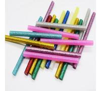 Colored Glitter Hot Glue 7x100mm for Craft 50 Pack Colored Glitter | 7x100mm Craft Glue pour bullets Colored Rods School Project Crafting