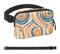 Colored Leaves-1615 Sac banane à bandoulière pour homme et femme, sac de ceinture pour voyage, marche, course, randonnée, cyclisme, multicolore, 4 x 23 x 15 cm, multicolore, 1.5x9.0x5.9in/4x23x15cm