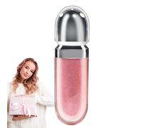 Colored Lip Gloss, Long Lasting Lip Plumper, Compact Women Beauty Product, Wearing Formula Cosmetic Enhancer for Makeup Kits, Birthday or Daily Wear, 3.15 Inches