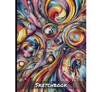 Colored Pencil Abstract Art Sketchbook: Personal Artist Book for Drawing Sketching Doodling | Kids Teens Adults Appropriate