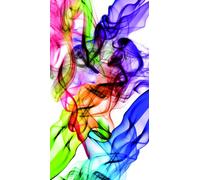 Colored Smoke, Rideau Imprimé 140x245 Cm, 1 Part - Enfants