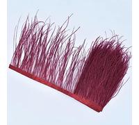 Coloredl plumes de paon garniture de conduit de soie 15-20 cm largeur de ruban plume de cheveux pour vêtements décor couture passementerie-par défaut