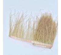 Coloredl plumes de paon garniture de conduit de soie 15-20 cm largeur de ruban plume de cheveux pour vêtements décor couture passementerie-par défaut