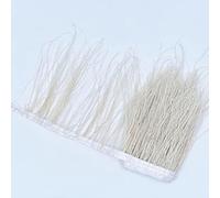 Coloredl plumes de paon garniture de conduit de soie 15-20 cm largeur de ruban plume pour vêtements décor couture passementerie-par défaut