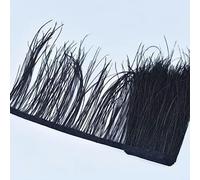 Coloredl plumes de paon garniture de conduit de soie 15-20 cm largeur de ruban plume pour vêtements décor couture passementerie-par défaut