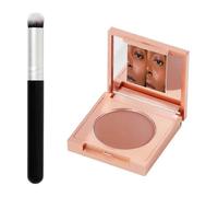 Coloreds Clay Cc Undereye Corrector,Under Eye Brightener with Brush,Eye Concealer,Undereye Color Corrector for Dark Circles,Clay Neutralizing Makeup Under Eye Hydrating Concealer (Orange)