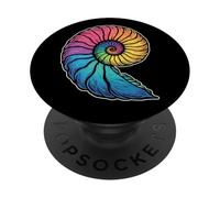 Colorée Ammonites Fossiles Préhistoire Géologues Science PopSockets PopGrip Adhésif