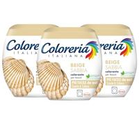 Coloreria Italiana Grey Colorant Tissus et vêtements en machine, beige, 3 paquets de 350 g
