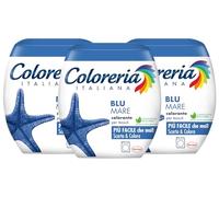 Coloreria Italiana Teinture Tissus Grey Colorant Tissus et vêtements en machine Bleu mer 3 boîtes de 350 g