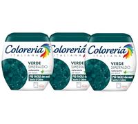 Coloreria Italiana Teinture Tissus, Grey Colorant Tissus et vêtements en machine, vert émeraude, 3 paquets de 350 g