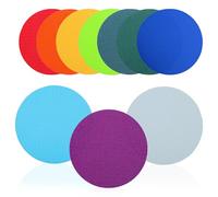 Colorés Marqueurs de Tapis en Nylon 10 Pièces | Repères Doux au Toucher, Codification par Teinte, Réutilisables sur Surfaces Moquettées, pour Leçons et Groupes D’élèves