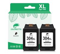 COLORETTO 304 XL Noir Cartouche pour HP 304 Deskjet 2600 3700 3762 3752 2620 2621 2622 2630 3722 3724 3730 3732 Envy 5000 5010 5012 5020 5030 5032 5055 5050 5052 Remplacement Cartouche d'encre 304XL