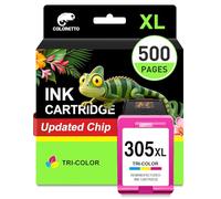 COLORETTO 305XL Cartouche pour HP 305 DeskJet 2800e 2820e 4200e 4220e 2810e 4222e 2821e 2822e 2823e 4230e 4210e 2700e 2710e 2720e 2721e 2722e 2723e 2724e 2755 Cartouche Encre pour HP 305 XL Couleur