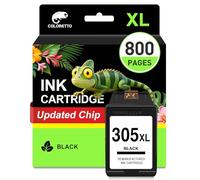 COLORETTO 305XL Cartouche pour HP 305 DeskJet 2800e 2820e 4220e 2810e 4222e 2821e 2822e 2823e 4210e 4230e 4200e 2700e 2720e 2710e 2721e 2722e 4120e 4122e 4130e Cartouche Encre pour HP 305 XL Noir