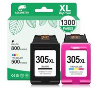 COLORETTO 305XL Cartouche pour HP 305 DeskJet 2800e 4200e 2821e 2822e 4222e