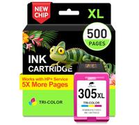 COLORETTO 305XL Cartouche pour HP 305 DeskJet 2820e 2800e 2720e 2823e H-305