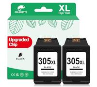 COLORETTO 305XL Cartouche pour HP 305 DeskJet 4200e 4220e 4222e 4230e 4210e 2820e 2800e 2810e 2821e 2822e 2823e 2700 2700e 2710e 2720e 2721e 2722e 2723e 2724e 2755 Cartouche Encre pour HP 305 XL Noir