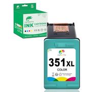 COLORETTO 351XL Cartouche pour HP 351 XL PhotoSmart C4280 C4380 C4480 C4580 C5280 C4472 C4390 C4200 C4500 C4270 C5280 DeskJet D4260 D4360 D4280 OfficeJet J5780 4205 Cartouche encre pour HP 351 Couleur