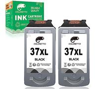 COLORETTO 37 XL Cartouches d'encre Remanufacturées pour Canon 37XL pour Canon Pixma iP1800 iP1900 iP2500 iP2600 MP140 MP190 MP210 MP220 MP470 MX300 MX310 Imprimante Noir