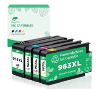 COLORETTO 963XL Cartouches d'encre Remplacement Cartouches pour HP 963 XL OfficeJet Pro 9010 9012 9013 9020 9014 9015 9016 9018 9019 9022 9025(Noir Cyan Magenta Jaune,Pack de 4)