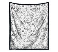 Colorez Votre Propre Couverture - 149,9 X 127 Cm, Taille Adulte, Projet De Dessin Créatif Et Confortable, Décoration De Chambre Douce Et Lavable | Couverture À Colorier Personnalisée pour Et A