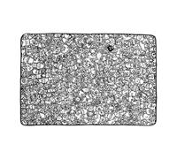 Colorez votre propre couverture | Jeté de canapé lavable à faire soi-même, couverture de peinture, pour garçons, familles, anniversaires, vacances, préscolaires, salon, chambre à coucher, étude