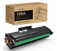 colorfly 106A W1106A Cartouches de Toner Remplacement pour HP 106A W1106A Compatible pour Laser 107a 107r 107w MFP 135a 135r 135w 135wg 137fnw 137fwg (1-Noir, avec Puce)