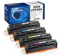 colorfly 205A Toner Compatible avec HP 205A CF530A CF531A CF532A CF533A pour HP MFP M181fw Toner pour Color Laserjet Pro MFP M180n M181FW M180NW M180FW M181N M154A, 4 pièces avec Puce