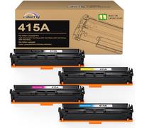 colorfly 415A Toner avec Puce Compatible pour HP 415A 415X MFP M479fdw | pour LaserJet Pro MFP M479fdw MFP M479fdn M479 M454dw M454dn M454 W2030A W2031A W2032A W2033A (Pack de 4)