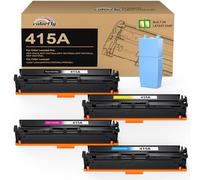colorfly 415A Toner Compatible avec HP 415A 415X Toner (avec puce) pour HP 415A Toner pour MFP M479fdw Toner HP Color Laserjet Pro MFP M479fnw Toner M479fdw M479dw M479fnw M479fdn M454dw M454dn, pack