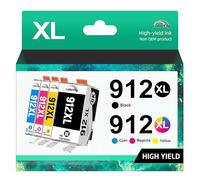colorfly 912XL Cartouche Compatible avec HP 912 912 XL Cartouche d'encre pour HP OfficeJet Pro 8022 8024 8020 8023 Cartouches OfficeJet 8012 8014 8010 8015 8017,4 Pack