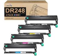 colorfly DR248 DR248CL Tambour Compatible for Brother DR-248 DR 248 Remplacement pour Toner Brother TN248 TN248XL pour MFC-L3760CDW DCP-L3560CDW LC3740CDW L3520CDWE L3520CDW HL-LC3215CW LC3220CW