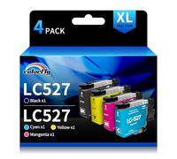 colorfly LC527 Cartouche d'encre Compatible pour Brother LC527 LC527VAL LC527XL pour MFC-J4350DW MFC-J4550DW (4 Pack)