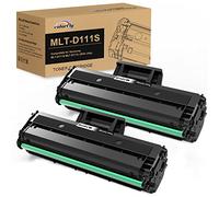 colorfly MLT D111S TonerCompatible pour MLT-D111L Toner pour M2070 | MLT D111S Toner Compatible M2070W M2070FW M2026W M2022W SL-M2070W SL-M2026W (Noir, Lot de 2)