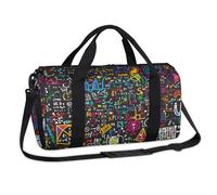 Colorfu Chemistry Sac de sport de table Sac de sport Sac de chimie Sac de week-end Sac fourre-tout décontracté Sac fourre-tout Voyage Gym Bagage Sac de sport pour enfants filles garçons femmes hommes