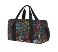 Colorfu Sac de sport de table pour chimie, week-end, sac fourre-tout décontracté pour enfants, filles, garçons, femmes, hommes