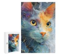 Colorful Abstract Cat Art Print-2 Puzzle 1000 Pièces Educa Jouet en Bois Cadeau Unique Décoration Intérieure Jeu Éducatif Challenge Toy Adultes Et Enfants À Partir De 14 Ans 1000 PCS
