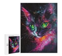 Colorful Abstract Cat Painting-5 Puzzle 1000 Pièces Educa Jouet en Bois Cadeau Unique Décoration Intérieure Jeu Éducatif Challenge Toy Adultes Et Enfants À Partir De 14 Ans 500 PCS