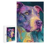 Colorful Abstract Dog Art Print -1 Puzzle 1000 Pièces Educa Jouet en Bois Cadeau Unique Décoration Intérieure Jeu Éducatif Challenge Toy Adultes Et Enfants À Partir De 14 Ans 1000 PCS