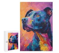 Colorful Abstract Dog Painting-2 Puzzle 1000 Pièces Educa Jouet en Bois Cadeau Unique Décoration Intérieure Jeu Éducatif Challenge Toy Adultes Et Enfants À Partir De 14 Ans 1000 PCS