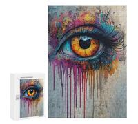 Colorful Abstract Eye Art Print-1 Puzzle 1000 Pièces Educa Jouet en Bois Cadeau Unique Décoration Intérieure Jeu Éducatif Challenge Toy Adultes Et Enfants À Partir De 14 Ans 300 PCS