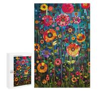 Colorful Abstract Floral Artwork Puzzle 1000 Pièces Educa Jouet en Bois Cadeau Unique Décoration Intérieure Jeu Éducatif Challenge Toy Adultes Et Enfants À Partir De 14 Ans 1000 PCS
