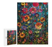 Colorful Abstract Floral Artwork Puzzle 1000 Pièces Educa Jouet en Bois Cadeau Unique Décoration Intérieure Jeu Éducatif Challenge Toy Adultes Et Enfants À Partir De 14 Ans 500 PCS