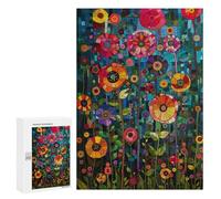 Colorful Abstract Floral Artwork Puzzle 1000 Pièces Educa Jouet en Bois Cadeau Unique Décoration Intérieure Jeu Éducatif Challenge Toy Adultes Et Enfants À Partir De 14 Ans 300 PCS