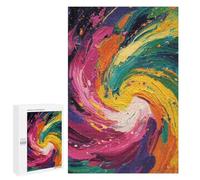 Colorful Abstract Painting Puzzle 1000 Pièces Educa Jouet en Bois Cadeau Unique Décoration Intérieure Jeu Éducatif Challenge Toy Adultes Et Enfants À Partir De 14 Ans 1000 PCS