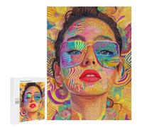 Colorful Abstract Portrait Art Puzzle 1000 Pièces Educa Jouet en Bois Cadeau Unique Décoration Intérieure Jeu Éducatif Challenge Toy Adultes Et Enfants À Partir De 14 Ans 500 PCS